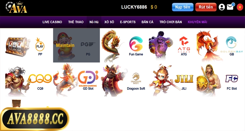 Sơ lược về sảnh nổ hũ tại nhà cái Ava888